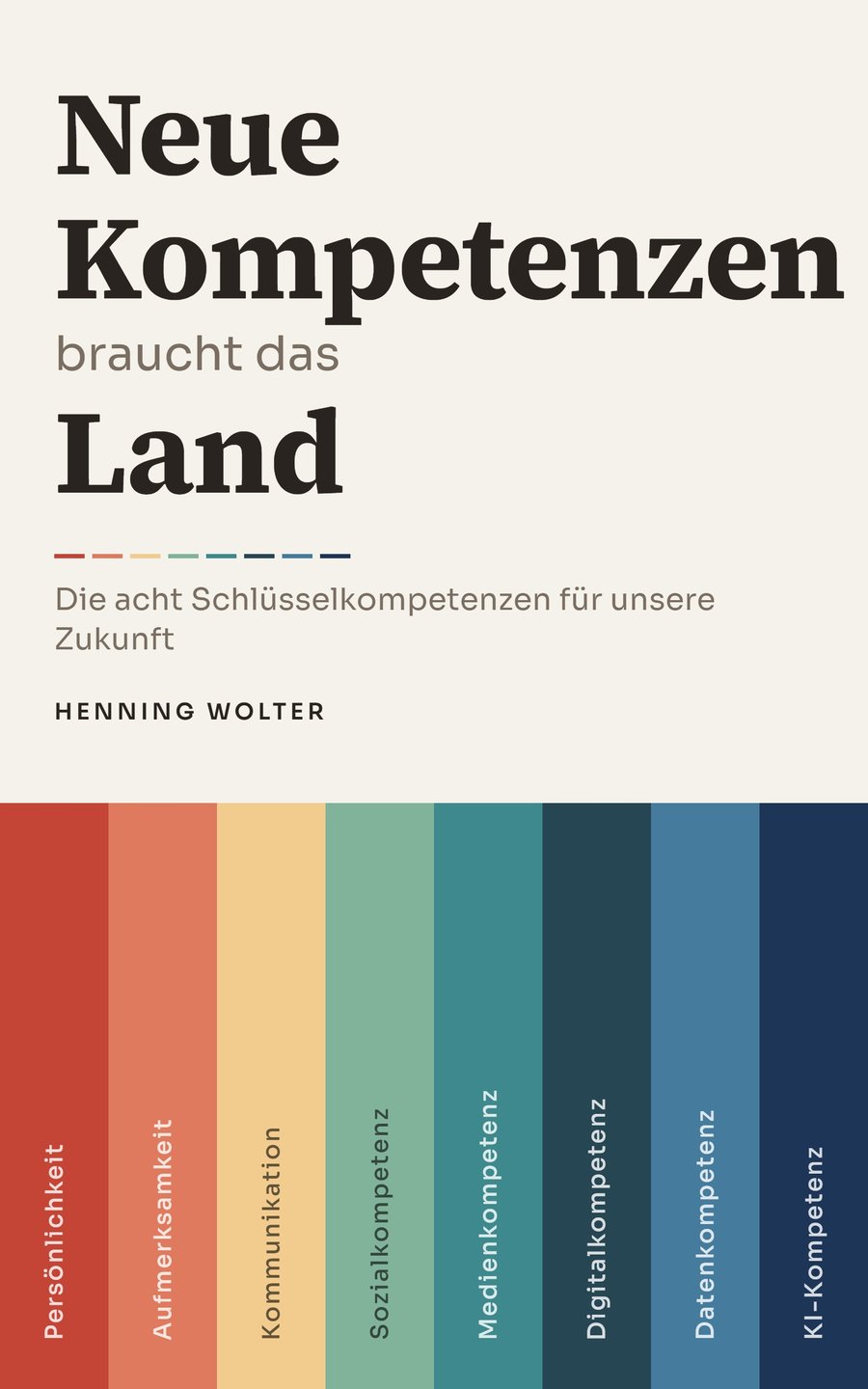Buchcover "Neue Kompetenzen braucht das Land" von Henning Wolter